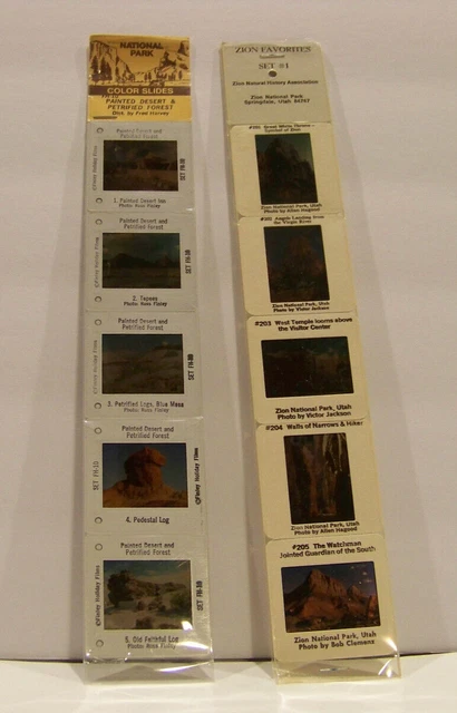 2 mangas de colección - Parque Nacional Zion y desierto pintado/bosque petrificado nuevo en paquete