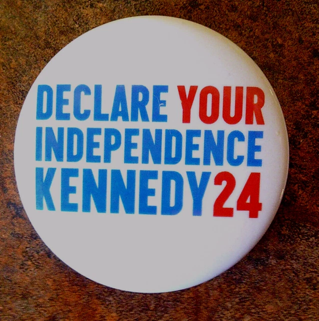 2024 INDEPENDENT ROBERT KENNEDY JR President DECLARE INDEPENDENCE logo