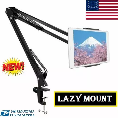 Flexible 360 Clip Mobile Cell Phone Holder Lazy Bed desk Bracket Mount Stands US