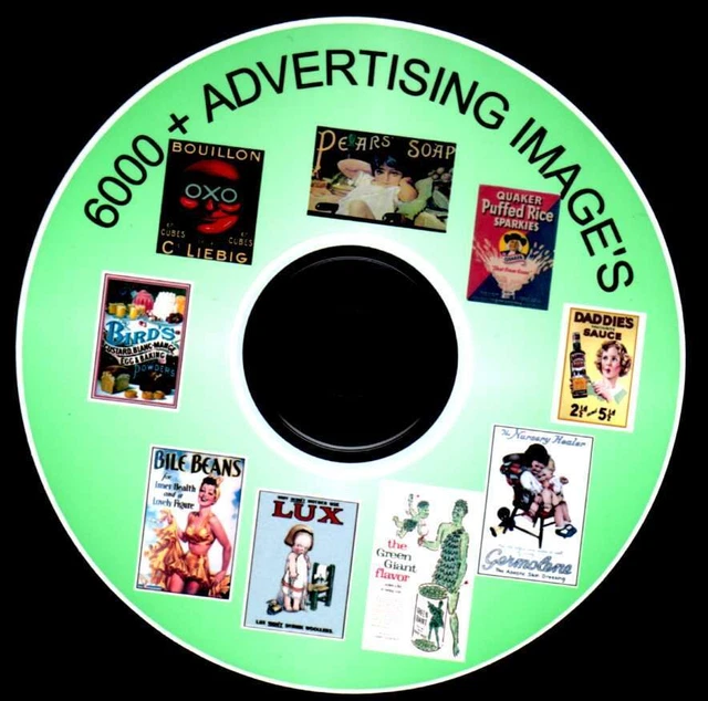 VINTAGE 6000 ADVERTISING IMAGES IMAGES ON.CD, Nostalgia Cardmaking ...
