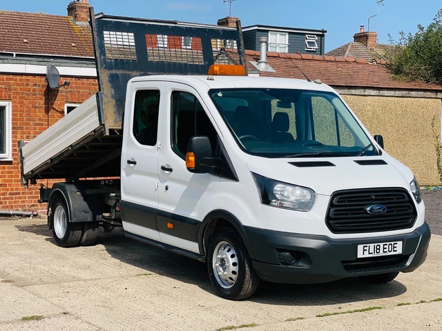 FORD TRANSIT TIPPER Double Cab Euro 6 87K Miles 3 Months Warranty £ ...