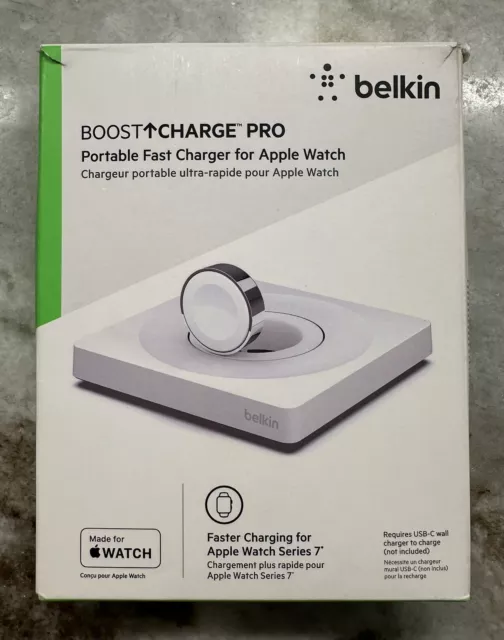 Belkin Boost Charge Pro Portable White - Apple Watch Fast Charger