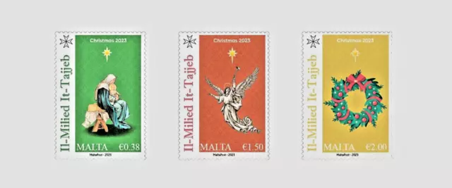 Malta Christmas Stamps 2023 MNH