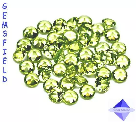 IF - LOT 10 brillants 3mm PERIDOTS 100% NATURELS !!! poli AAA++ !!!