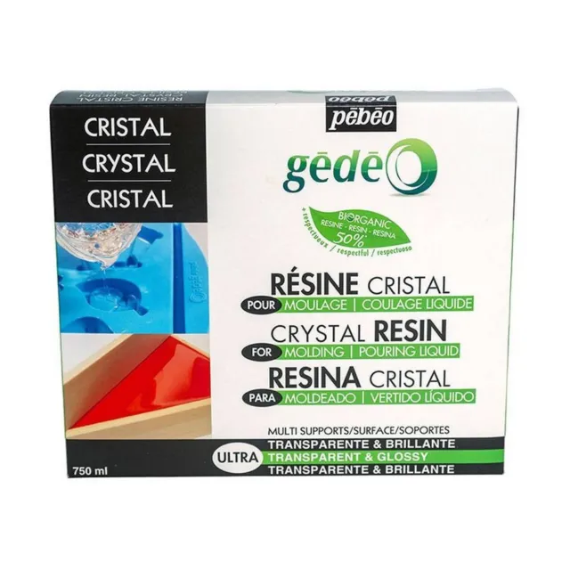CRYSTAL RESIN BIO Pebeo Cristal Gedeo Resina Trasparente 45-150-300Ml EUR  6,60 - PicClick IT