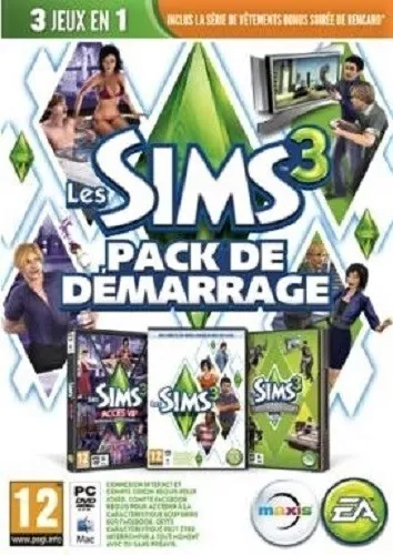 Les Sims 3 Pack De Demarrage / 3 Jeux Pc & Mac / Neuf Sous Blister D'origine Vf