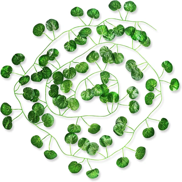 Giftik Piante Artificiali Da Appendere Foglie Di Edera Finte Decorazione Da Parete Per Interni Esterni, Decorazioni Per La Casa Nel Verde Viti Finte Per Soggiorno E Giardino/Fattoria 10 Pezzi - Foto 9