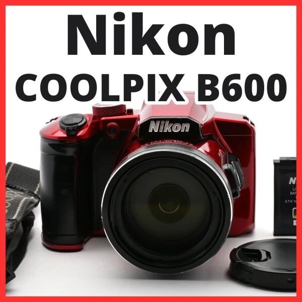 NIKON COOLPIX B600 Red 60x Wide Angle Optical Zoom $627.25