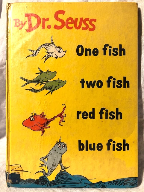 ONE FISH, TWO Fish, Red Fish, Blue Fish by Dr Suess - 1st UK 1960 ...