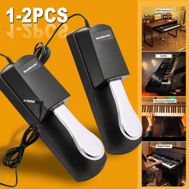 1/2X Universal Damper Sustain Foot Pedal Switch for Yamaha Casio Piano Keyboard
