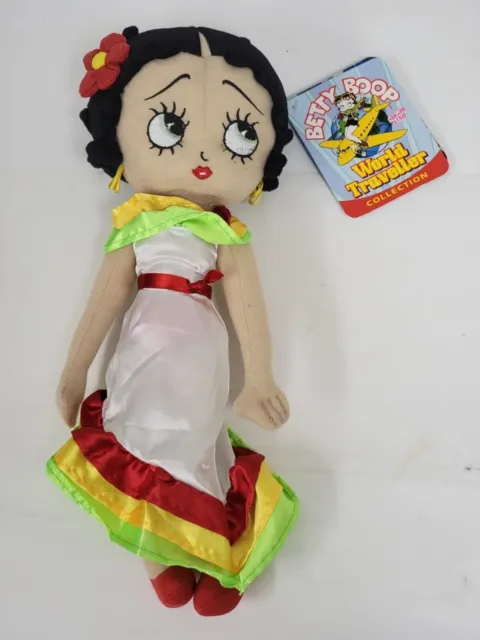 Betty Boop World Traveler Plush Doll Mexico Stuffed Sugar Loaf 2011 15"