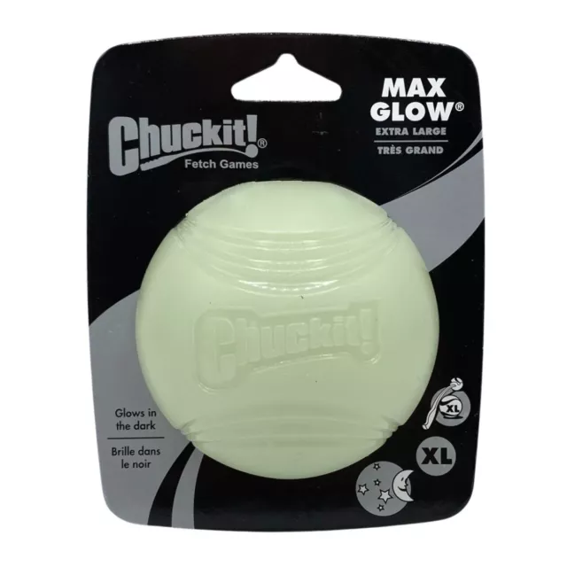 Chuckit Max Glow XL 8,8 cm 1er- Pack Leuchtet im Dunkeln