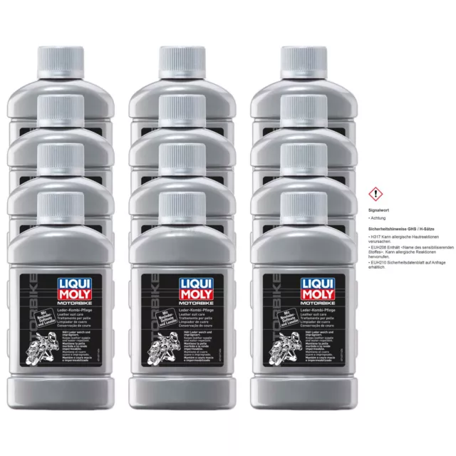 12x LIQUI MOLY Motocicleta Cuero Familiar Cuidado de Piel 250ML