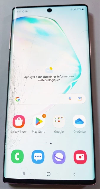 Écran Lcd Amoled Avec Châssis Fissuré Samsung Galaxy Note 10 3