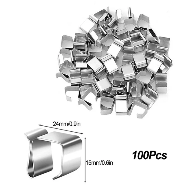 Robuste clip luminose per Natale con gancio in acciaio al manganese 100 pezzi