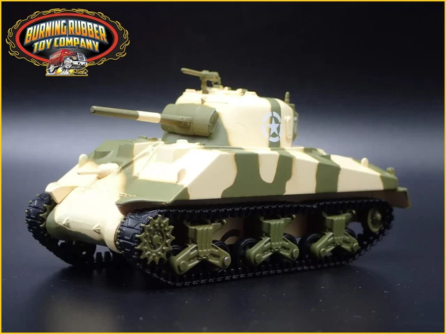1944 M4 Sherman Tank 1/64 Diecast Model - Greenlight Battalion 64 Series