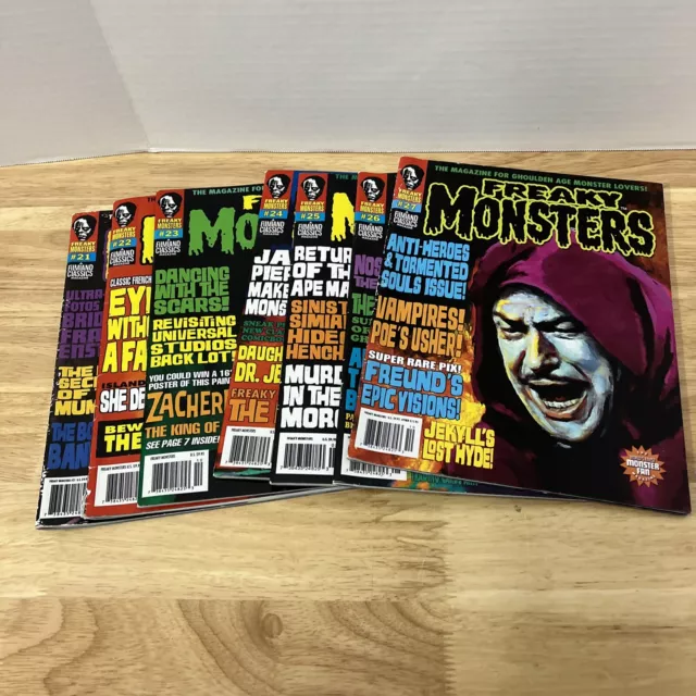 FREAKY MONSTERS Magazine Lot 7 issue 21-27 Classics FREAKY MONSTERS Magazine Lot 7 issue 21-27 Classics