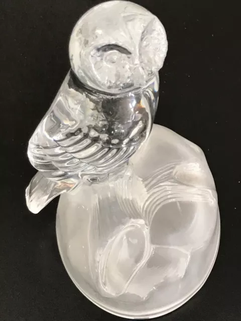 Figurine en Verre Cristal D'arques Modèle hibou chouette