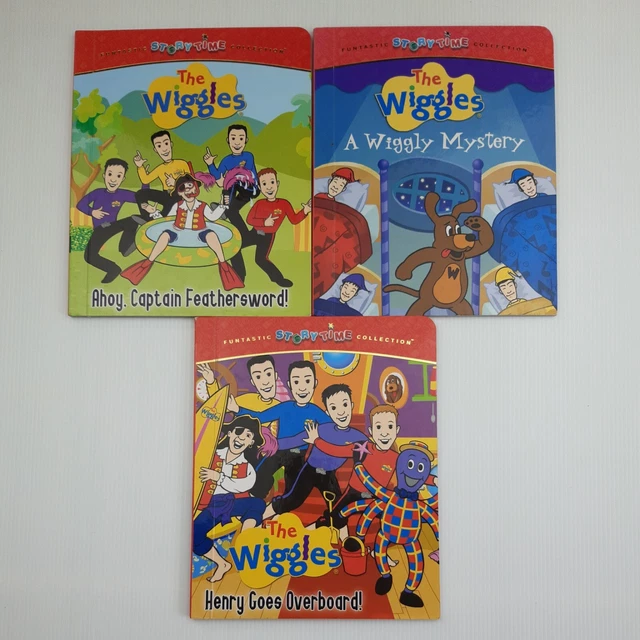 3 THE WIGGLES Book Ahoy Captain Feathersword Wiggly Mystery Henry Goes