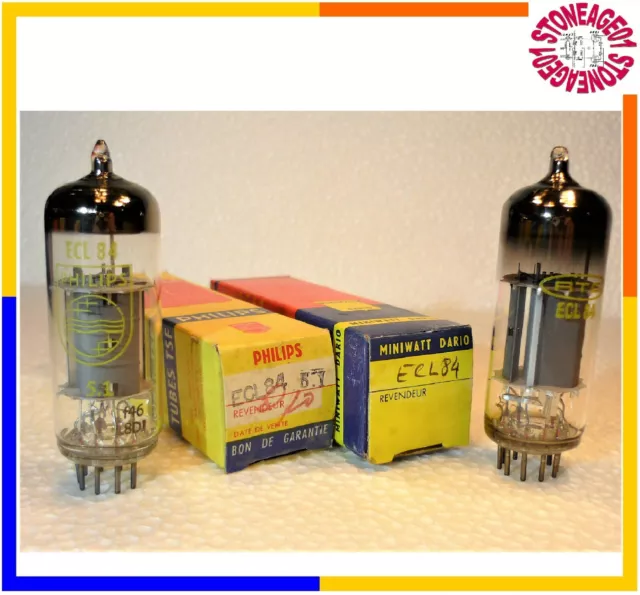 Vintage ECL84 (6DX8) tube, Philips, Mazda, Miniwatt Dario, NOS, 1 pcs TESTED