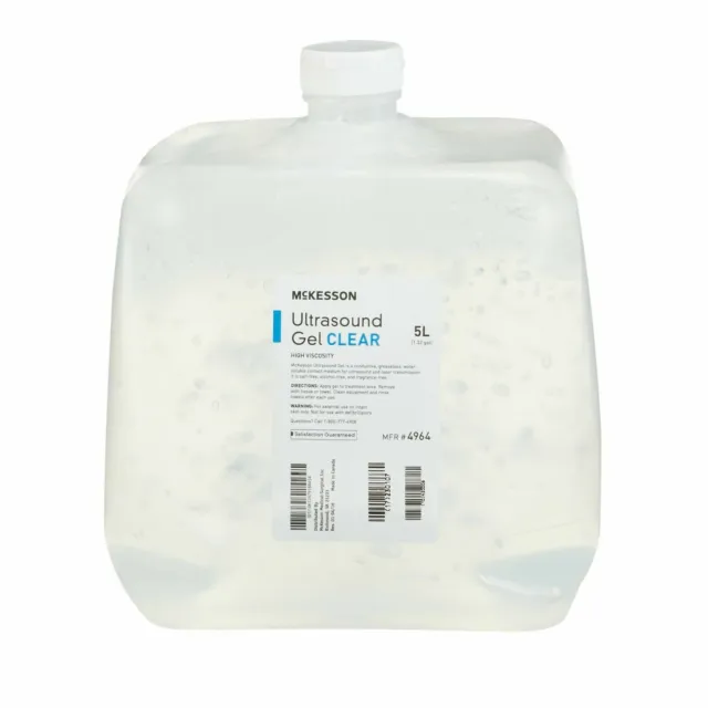 McKesson Ultrasound Gel, 5 Liter, Clear, Laser Transmission Cubitainer, 4964