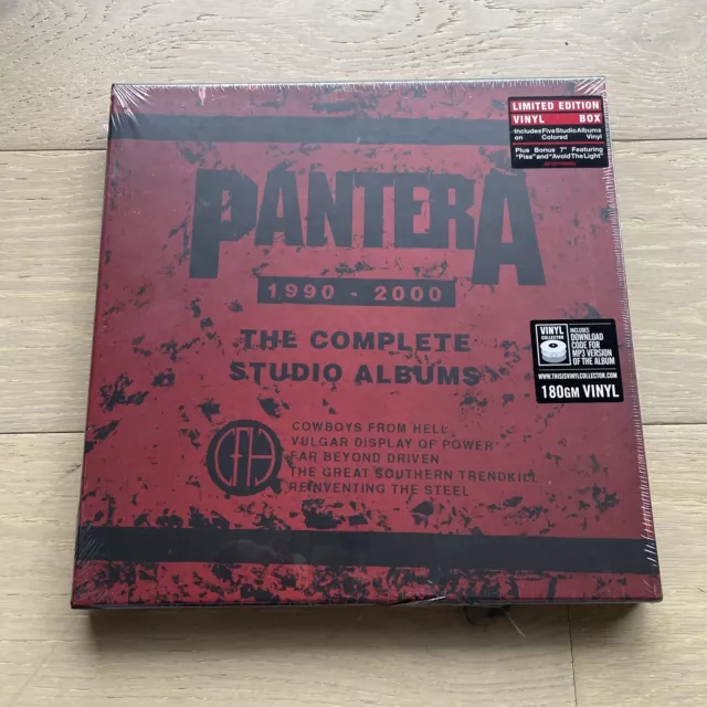 Pantera - The Complete Studio Albums 1990-2000 - Ltd Ed Box Color Vinyl 5LP & 7”