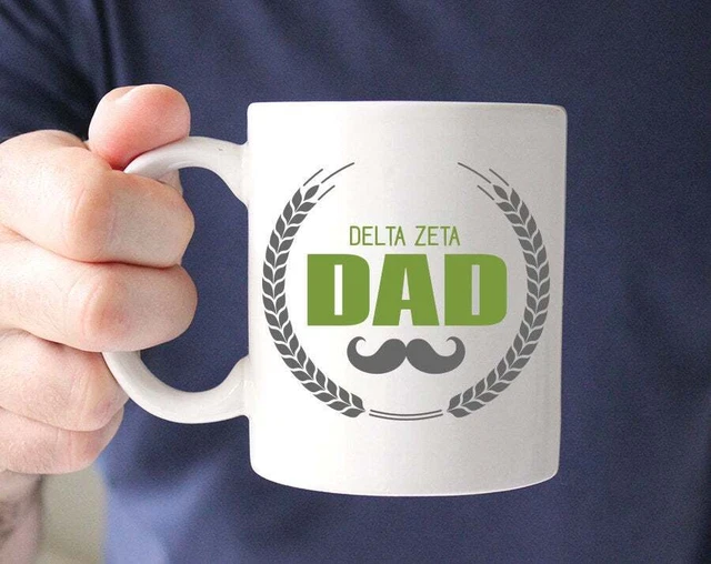 Dz Delta Zeta Dad Stache Mug Sorority Coffee Mug