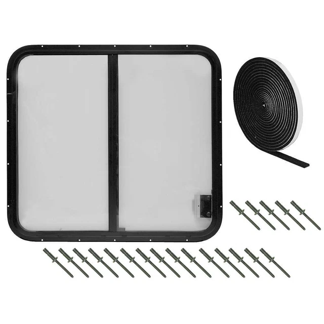 Stepvan Sliding Window Kit with sealant tape and rivets,  30"H x 35"W - RIGHT