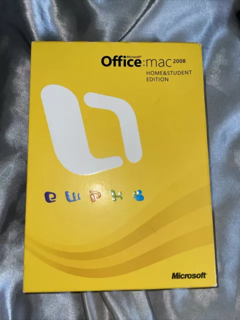 Microsoft Office Mac 2008 Home & Student - English - Disk, Manual & 3 Licenses.