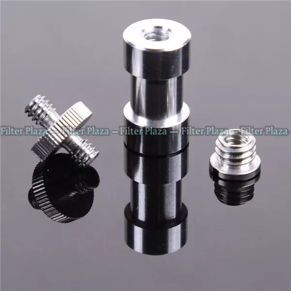 6in1 1/4" 3/8" screw & 5/8" Spigot convert Adapter for Camera Tripod Light Stand