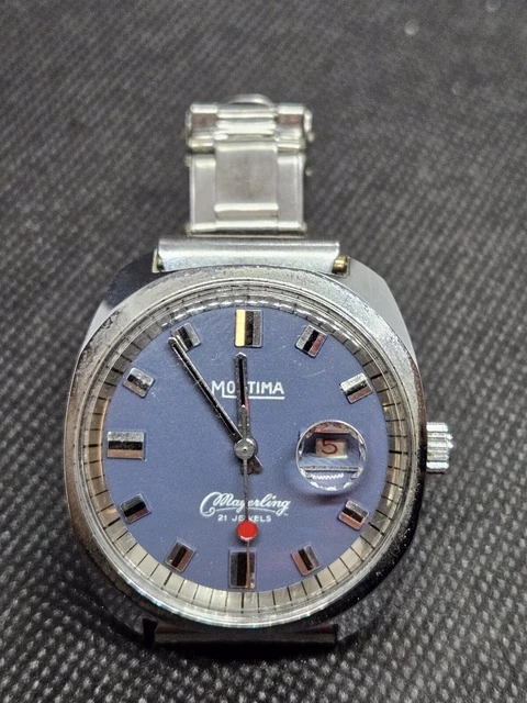 Montre Mécanique Mortima Vintage - À Réparer - Mouvement Manuel - Style Classique - Grande Seconde