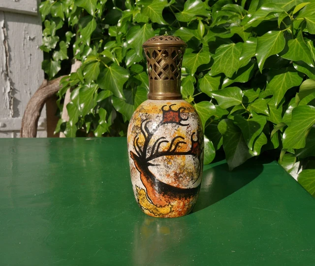 ANCIENNE LAMPE BERGER Porcelaine Decor De Fleurs EUR 20,00 - PicClick FR