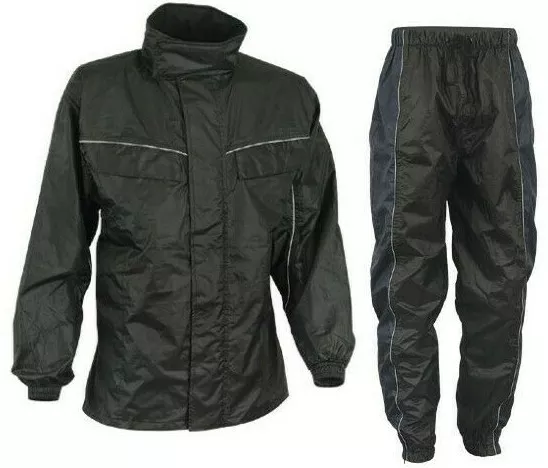 Completo tuta anti pioggia 2 pezzi giacca e pantalone anti acqua da per moto