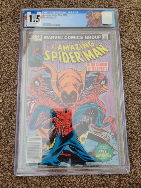 Amazing Spider-Man #238 Cgc 1.5 Newsstand No Tattooz Custom Hobgoblin Label!
