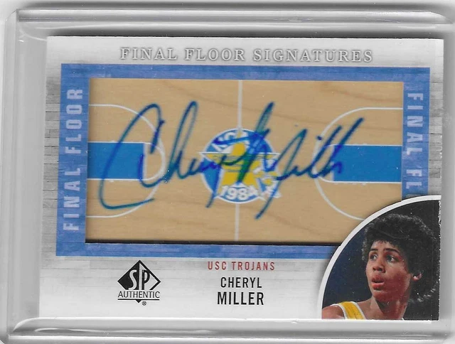 2012-13 SP Authentic Cheryl Miller Finals Floor Autograph USC TROJANS