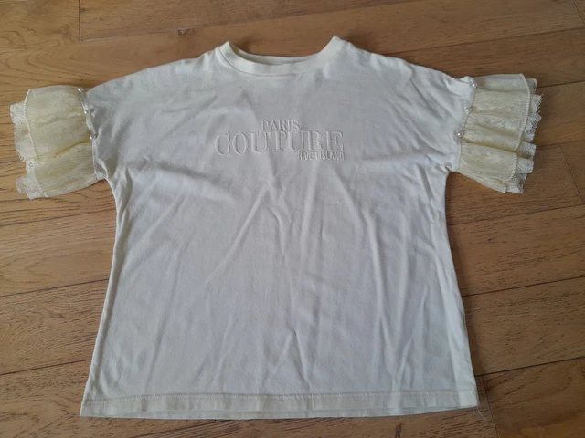 girls river island t-shirt bundle, age 9-10  5