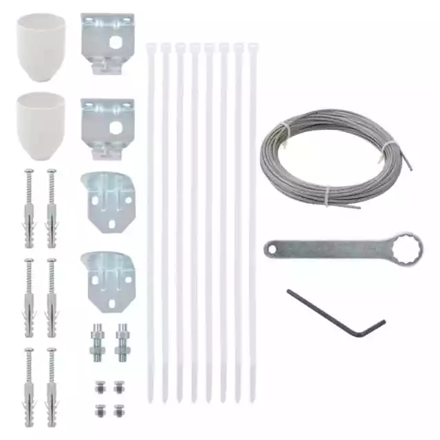 Ensemble d'accessoires pour écran de balcon 29 pcs vidaXL