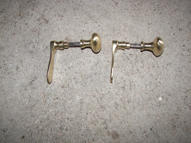 POIGNÉES DE PORTE ancienne en laiton,poignée ancienne, vintage EUR 25