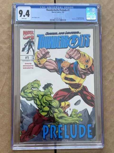 Thunderbolts Prelude 1 Cgc 9.4 ( Hulk 449)