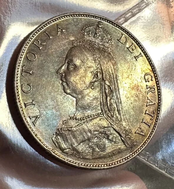 Victoria 1887 Silver Florin Prooflike