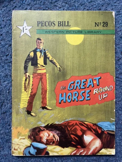 Pecos Bill Wild West Picture Library Comic No. 29 The Great Horse Round up