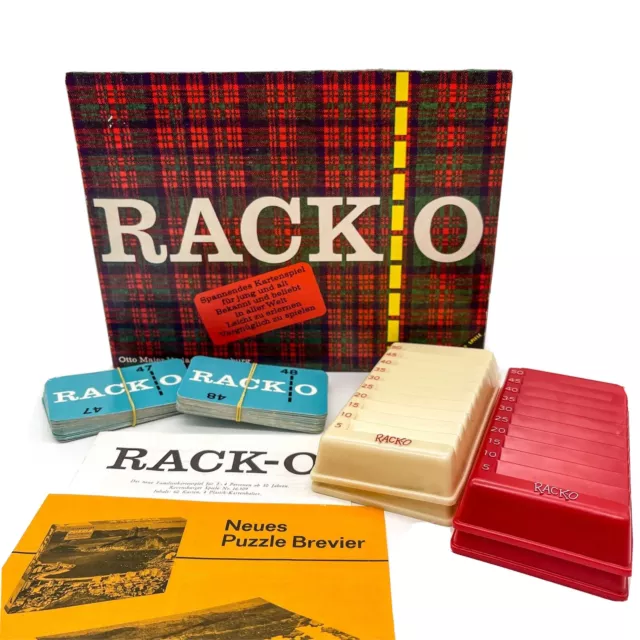 Racko : Retrò Gioco di Società Racko Ravensburger Giochi 2-4 Giocatore Da 10