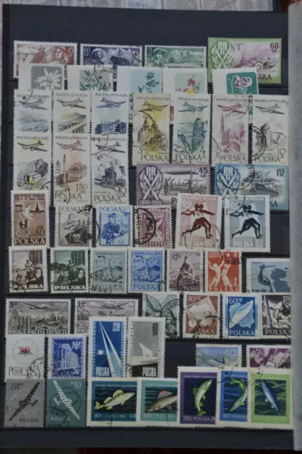 Poland  Post Stamps Mint MH & Used 5 Album Pages #5