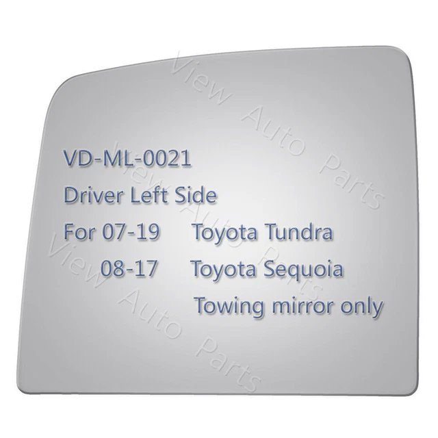 Lower Towing Mirror Glass For 04-14 Ford F-150 – Driver Left Side (LH), Gray, Convex