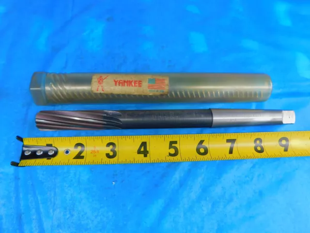 Yankee 11/16 O.d. Hss Reamer Morse Taper #2 Shank Spiral 8 Fl Mt2 .6875