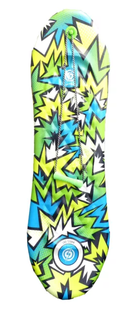 Sno-Storm 48" Inch Snow Board With Tow Rope Up to 190 LBS Green/Blue