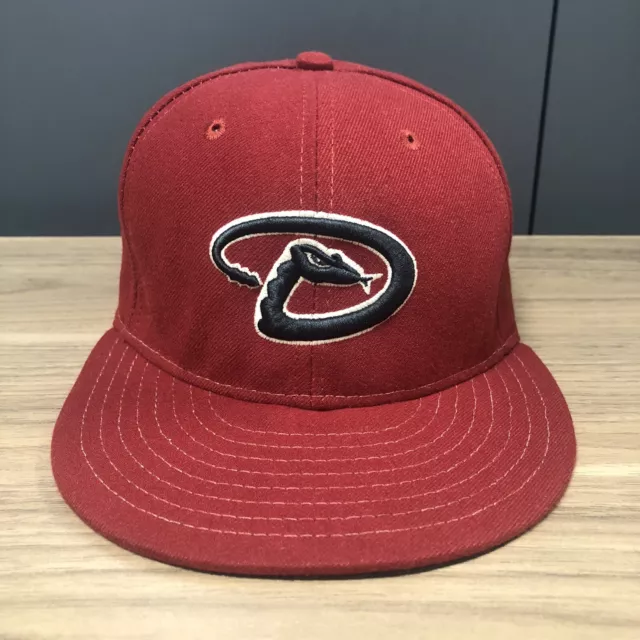 Arizona Diamondbacks Red New Era 59Fifty Hat On-Field Fitted Hat Size 7