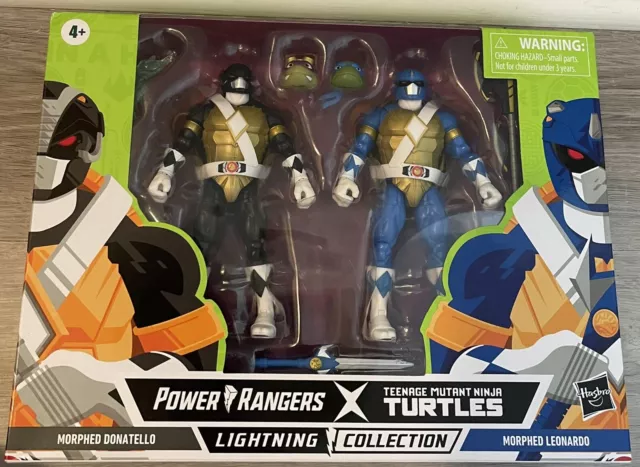 Power Rangers TMNT LIGHTNING COLLECTION 6” Morphed Donatello & Leonardo NEW