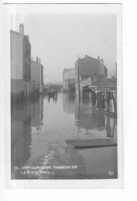94  Ivry Sur Seine  Inondation 1910  La Rue De Paris