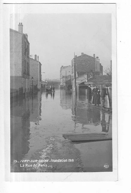 94  Ivry Sur Seine  Inondation 1910  La Rue De Paris
